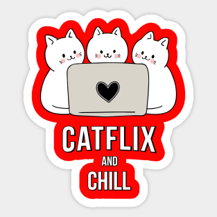 Cats and chill Sticker